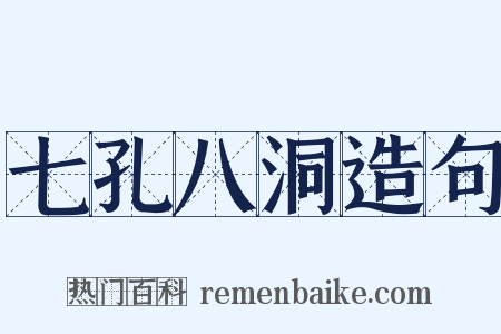 七孔八洞造句是什么意思的图片